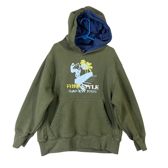 GAP Kids Boy Size S(5-6) Hoodie Graphic Print EUC - Picture 1 of 9